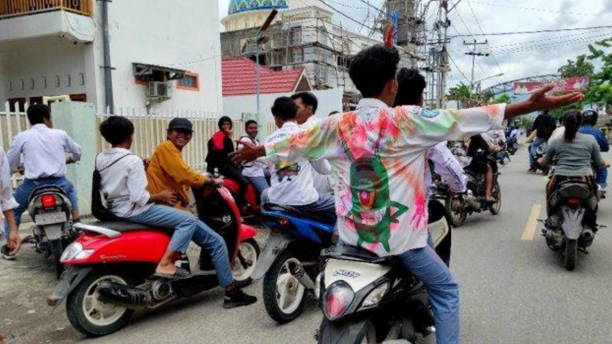 Saat Sedang Asik Konvoi Merayakan Kelulusan, 2 Pelajar SMK di Sukoharjo Mengalami Kecelakaan.